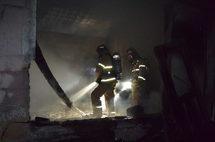 3일 새벽 3시 21분에 당진시 신평면 남산리 소재 단독 주택에서 화재가 발생했다(사진제공=당진소방서)