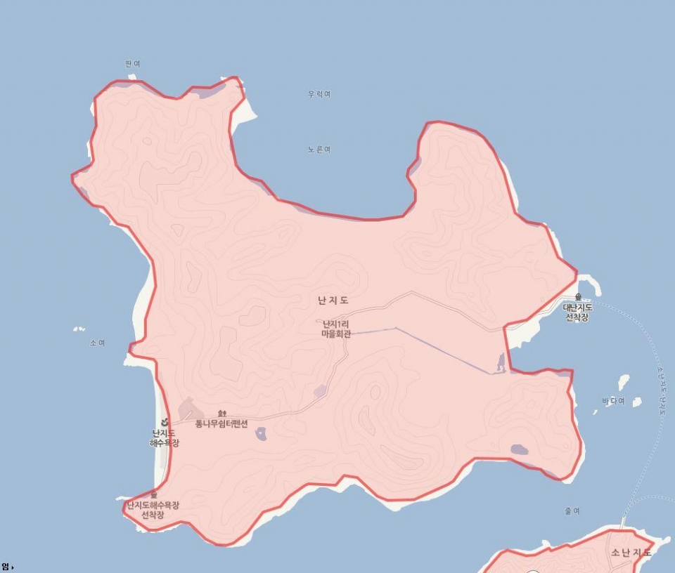 당진 난지도 지도(사진제공=민간환경감시센터)