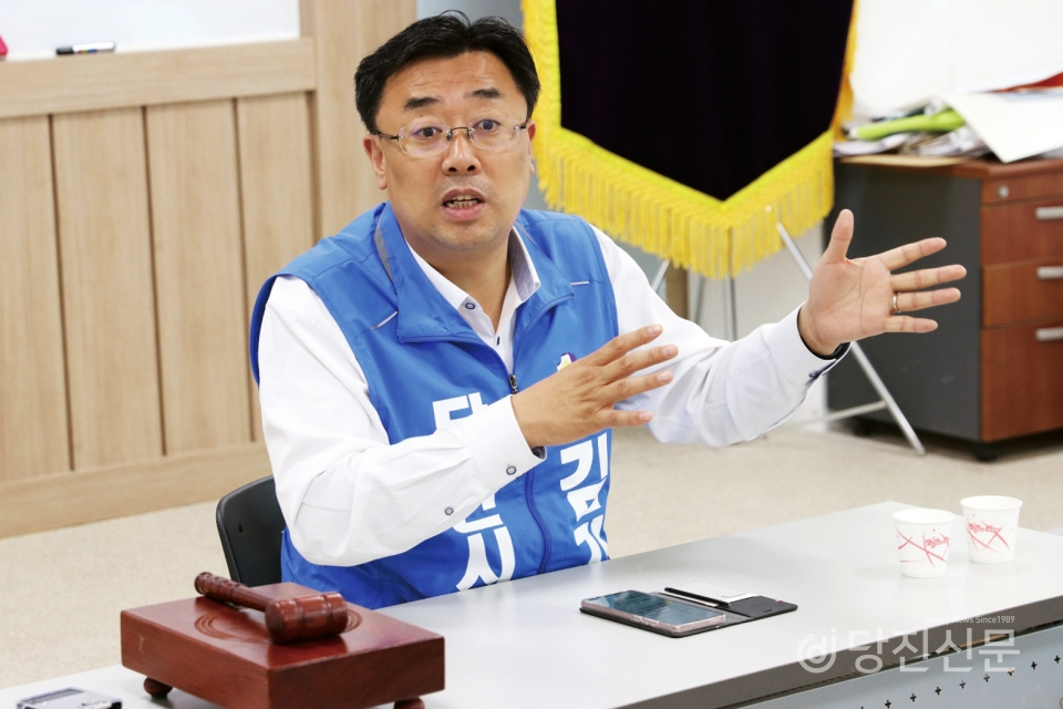 더불어민주당 김기재 당진시장 후보 ⓒ당진신문 지나영 기자