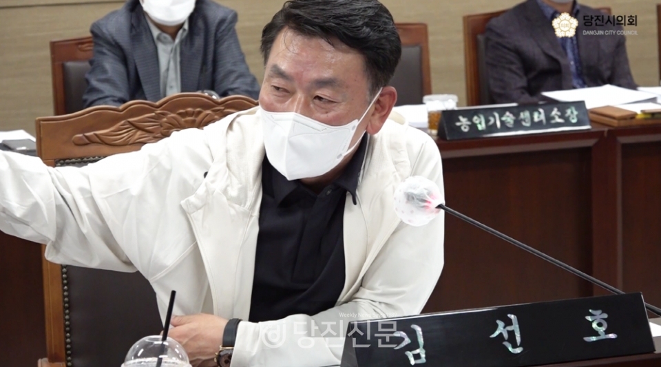 당진시민들을 위한 정책을 펼치는 시의원으로 활동 하고 있는 김선호 의원. ⓒ당진신문
