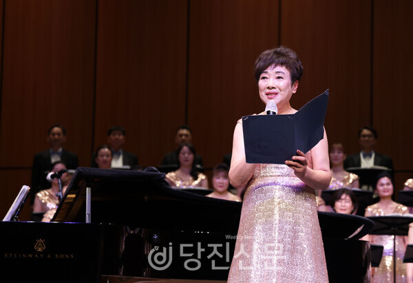 당진온누리합창단 강숙 단장. ⓒ조혜미