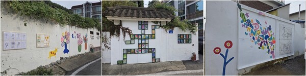 마을 예술로 그리다는 전문가의 힘으로 벽화 마을을 만들기보다 주민의 손으로 직접 골목을 꾸미자는 취지로 진행됐다.-ⓒ당진북부사회복지관 제공