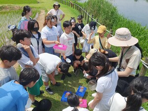 서정초 환경사랑동아리 에코몽, 논배미시민학교 생태환경교육 체험학습 - 뉴스 썸네일 이미지